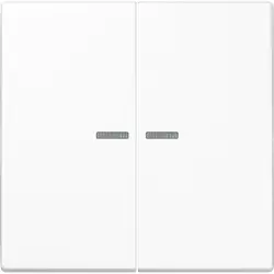 JUNG Wippe 2-fach Kontrollfenster LS990 alpinweiß (LS 995 KO5 WW)