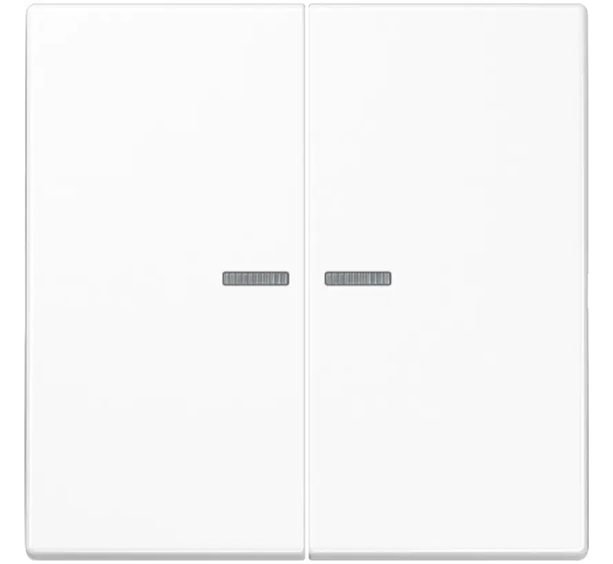 Wippe 2-fach Kontrollfenster LS990 alpinweiß (LS 995 KO5 WW)