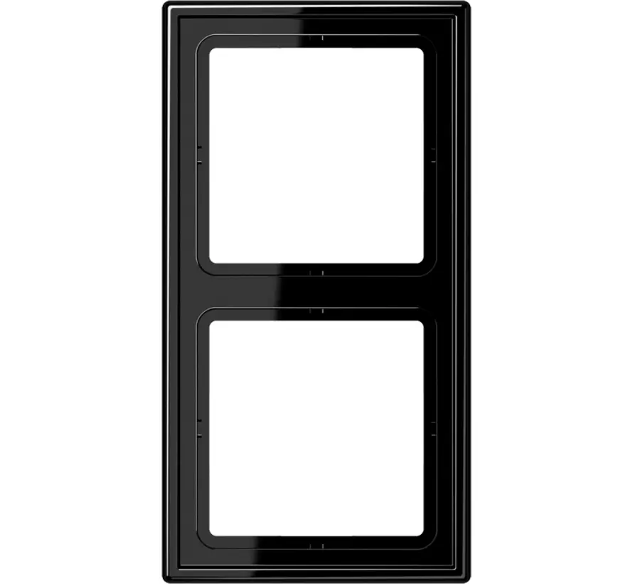 Abdeckrahmen 2-fach LS990 schwarz glänzend (LS 982 SW)