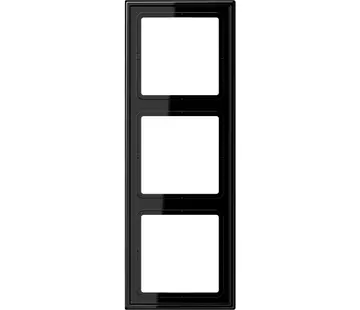 JUNG Abdeckrahmen 3-fach LS990 schwarz glänzend (LS 983 SW)