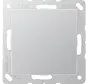 Zentralplatte Blindabdeckung mit Tragplatte A-range aluminium (A 594-0 AL)