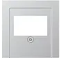 Zentralplatte USB/Lautsprecher A-range aluminium (A 569 PLT AL)