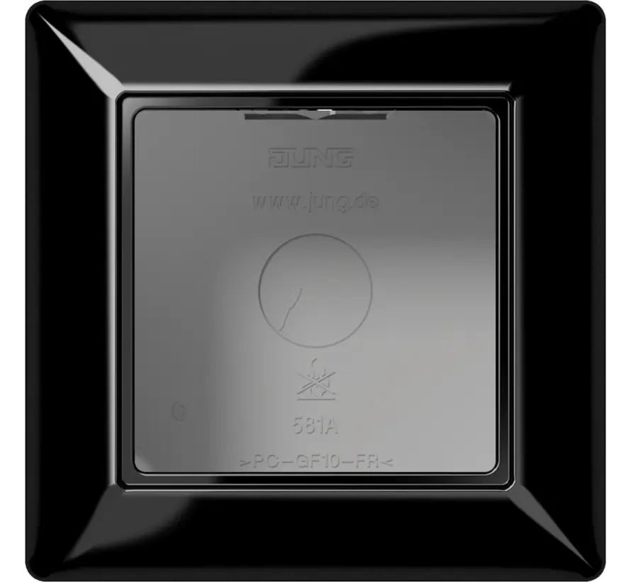 Aufputz-Gehäuse 1-fach A-range schwarz glänzend (AS 581 A SW)