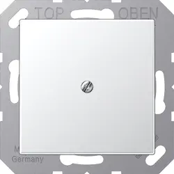 JUNG Zentralplatte Leitungsauslass A-range aluminium (A 590 A AL)