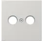 Zentralplatte Antennendosen LS990 hellgrau (LS 990 TV LG)