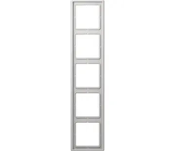 JUNG Abdeckrahmen 5-fach LS990 hellgrau (LS 985 LG)