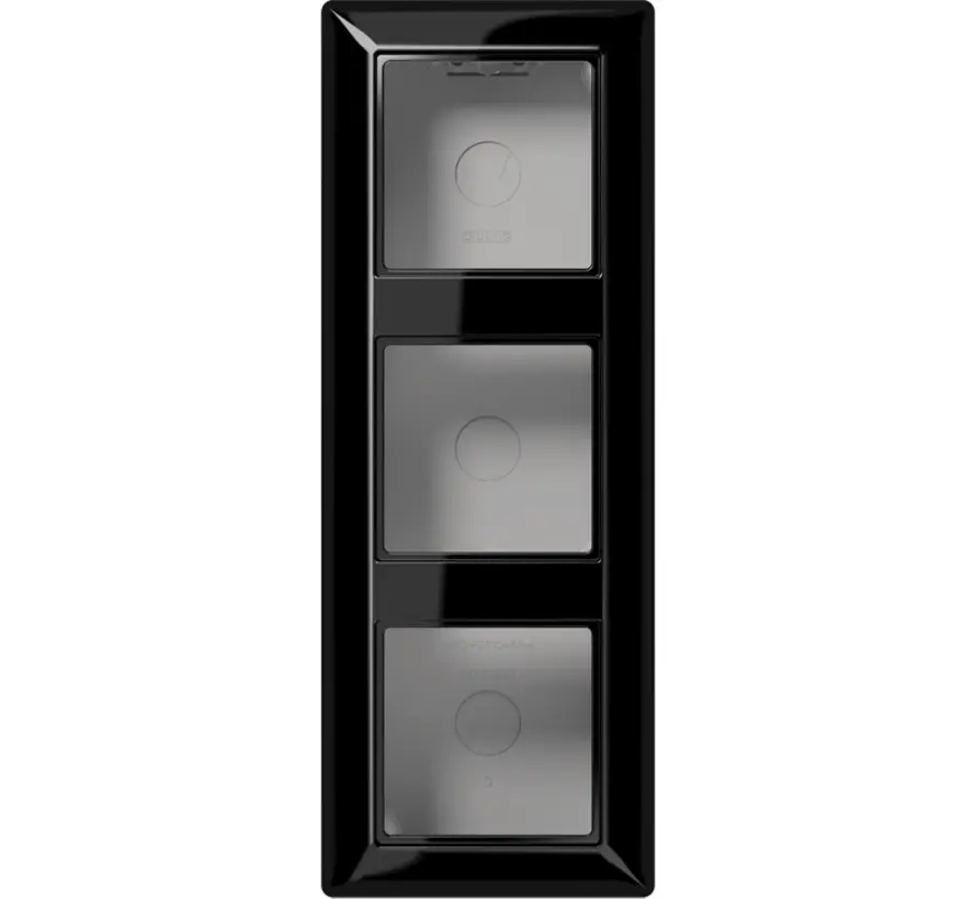 Aufputz-Gehäuse 3-fach A-range schwarz glänzend (AS 583 A SW)