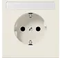 Schuko-Steckdose Beschriftungsfeld ohne Befestigungskrallen LS990 creme (LS 1520 NNA)