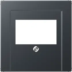 JUNG Zentralplatte USB/Lautsprecher A-range anthrazit matt (A 569 BFPLT ANM)