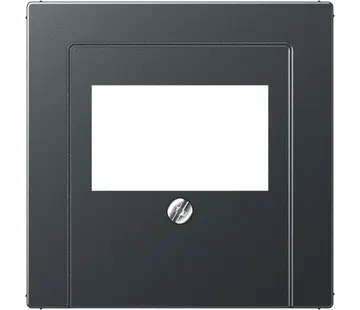JUNG Zentralplatte USB/Lautsprecher A-range anthrazit matt (A 569 BFPLT ANM)