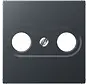 Zentralplatte Antennendosen A-range anthrazit matt (A 561 BFPLTV ANM)