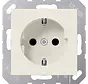 Schuko-Steckdose ohne Befestigungskrallen AS500 creme (A 1520 N)