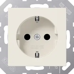 JUNG Schuko-Steckdose Safety+ ohne Befestigungskrallen AS500 creme (A 1520 NKI)