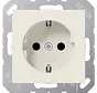 Schuko-Steckdose Safety+ ohne Befestigungskrallen AS500 creme (A 1520 NKI)