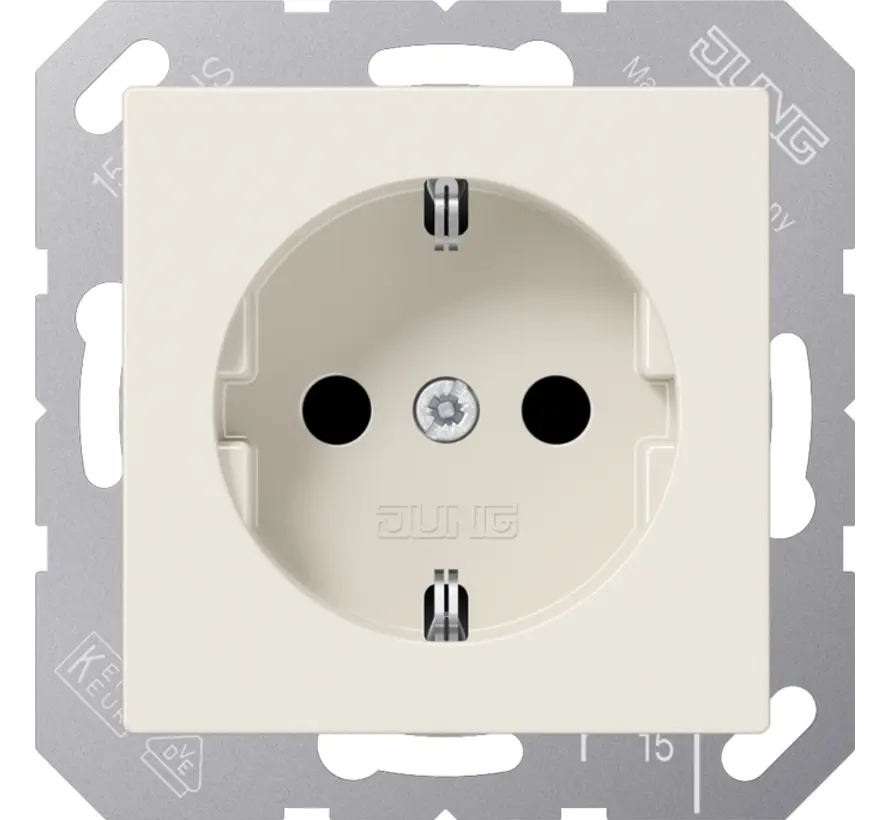 Schuko-Steckdose Safety+ ohne Befestigungskrallen AS500 creme (A 1520 NKI)