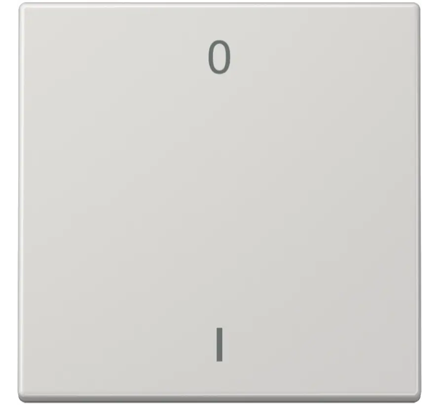 EnOcean Funk-Wandsender 2-Kanal mit Symbolen 0–I LS990 hellgrau (ENO LS 990-01 LG)