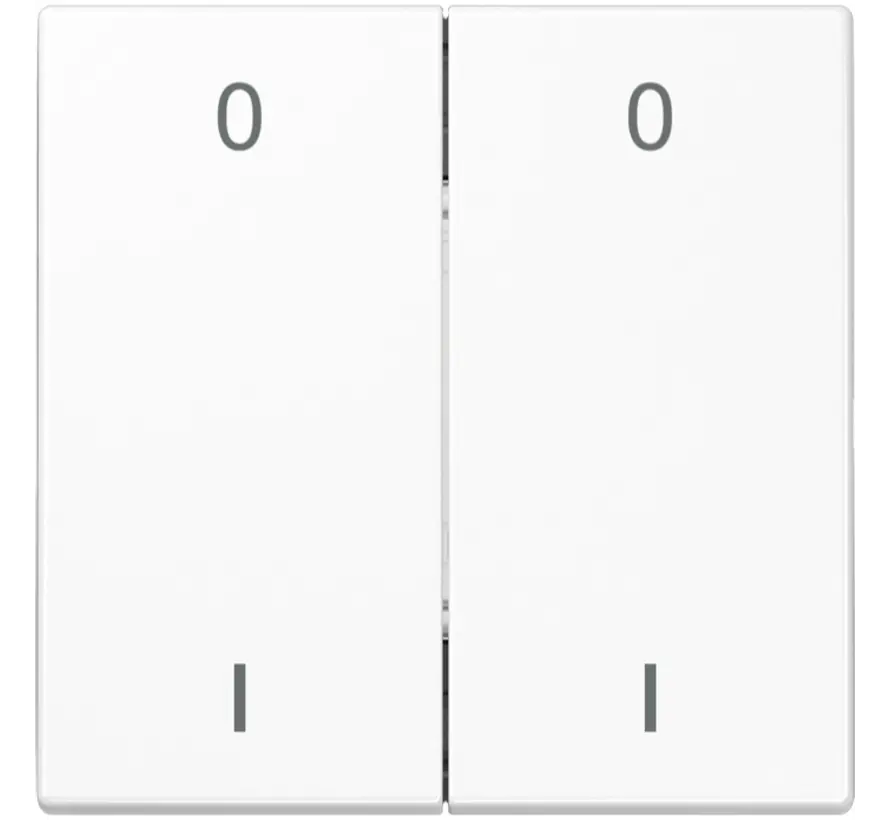EnOcean Funk-Wandsender 4-Kanal mit Symbolen 0–I LS990 alpinweiß (ENO LS 995-01 WW)
