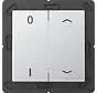 EnOcean Funk-Wandsender 4-Kanal mit 0–1 und Pfeilsymbolen A-range aluminium (ENO A 595 P01 AL)