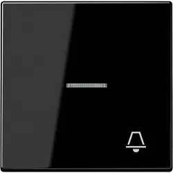 JUNG Wippe symbol Klingel Kontrollfenster LS990 schwarz glänzend (LS 990 KO5 K SW)