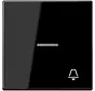Wippe symbol Klingel Kontrollfenster LS990 schwarz glänzend (LS 990 KO5 K SW)