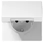 Schuko-Steckdose Safety+ mit Klappdeckel ohne Befestigungskrallen LS990 alpinweiß (LS 1520 NKIKL WW)