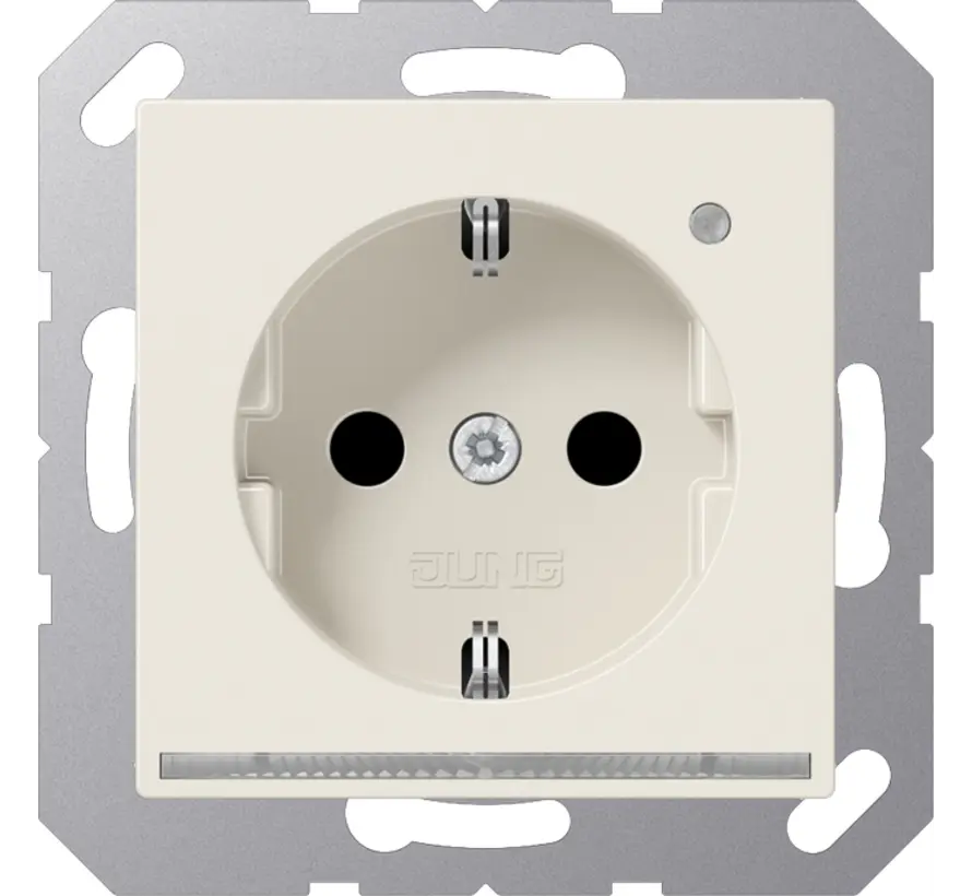 Schuko-Steckdose Safety+ mit LED-Orientierungslicht und Helligkeitssensor A-range creme (A 1520-O LNW)