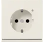Schuko-Steckdose mit LED-Orientierungsleuchte und Helligkeitssensor LS990 creme (LS 1520-O LNW)