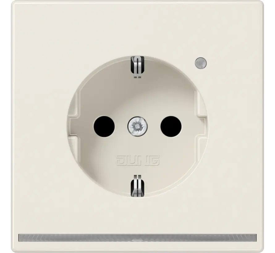 Schuko-Steckdose mit LED-Orientierungsleuchte und Helligkeitssensor LS990 creme (LS 1520-O LNW)