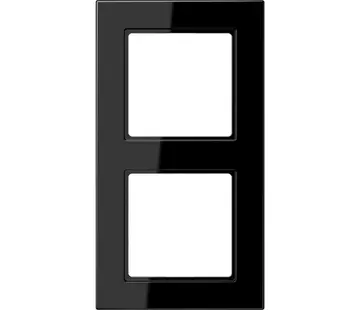 JUNG Abdeckrahmen 2-fach A550 schwarz glänzend (A 5582 BF SW)