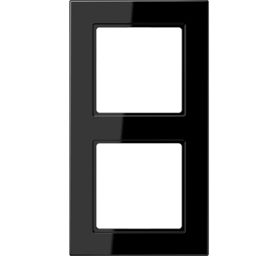 Abdeckrahmen 2-fach A550 schwarz glänzend (A 5582 BF SW)