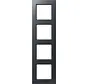 Abdeckrahmen 4-fach A550 anthrazit matt (A 5584 BF ANM)