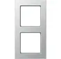 Abdeckrahmen 2-fach A550 aluminium (A 5582 BF AL)