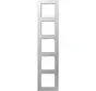 Abdeckrahmen 5-fach A550 aluminium (A 5585 BF AL)