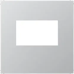 JUNG Zentralplatte USB-Ladegerät mit Klickbefestigung A-range aluminium (A 1569 USB AL)
