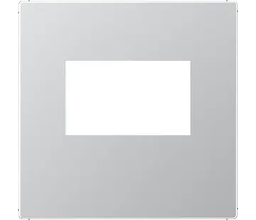 JUNG Zentralplatte USB-Ladegerät mit Klickbefestigung A-range aluminium (A 1569 USB AL)