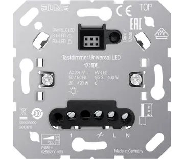 JUNG Tastdimmer Universal LED 3-100 W (1711 DE)