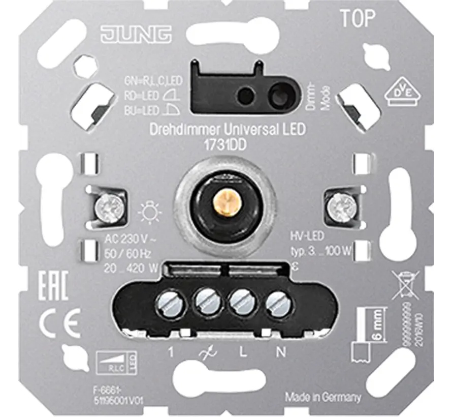 Universal LED-dimmer 3-100 Watt (1731 DD)