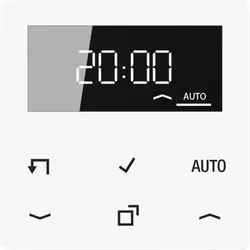JUNG Timer Standard mit Display A-range alpinweiß (A 1750 D WW)
