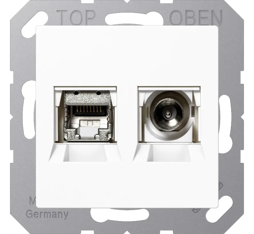 Smart-TV-Anschlussdose A-range alpinweiß (MMD A 4521 WW)