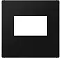 Zentralplatte USB-Ladegerät mit Klickbefestigung A-range graphitschwarz matt (A 1569 USB SWM)
