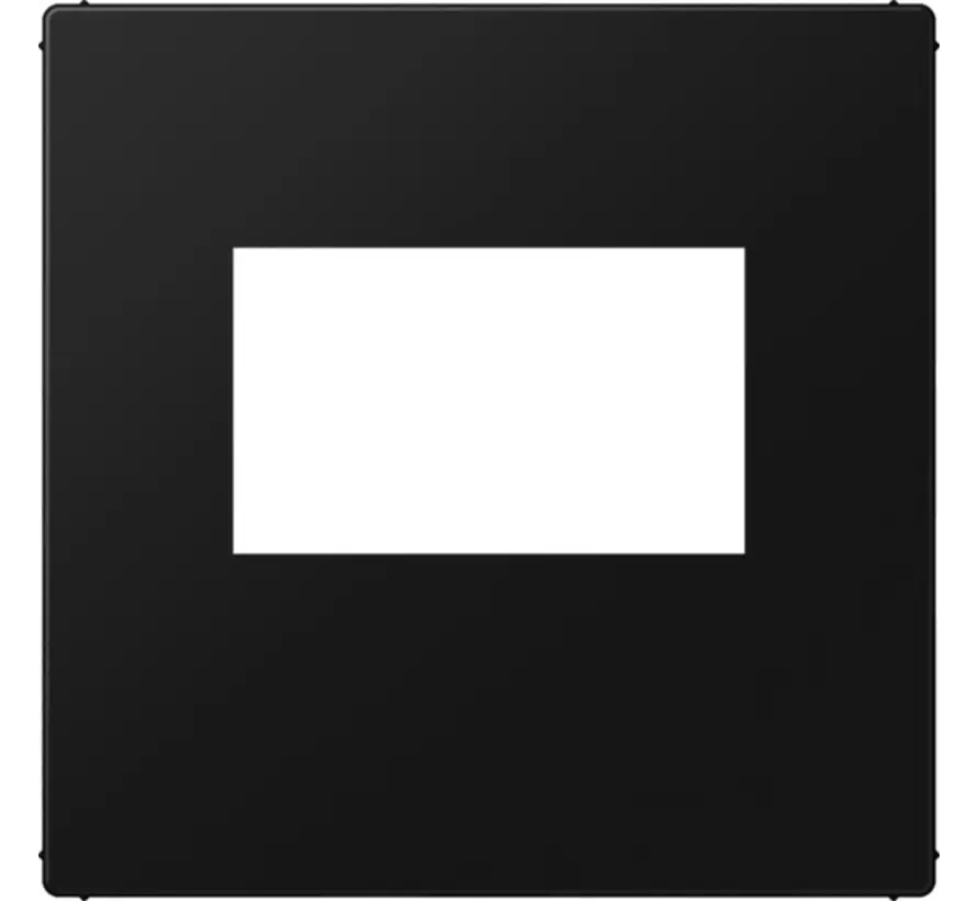 Zentralplatte USB-Ladegerät mit Klickbefestigung A-range graphitschwarz matt (A 1569 USB SWM)