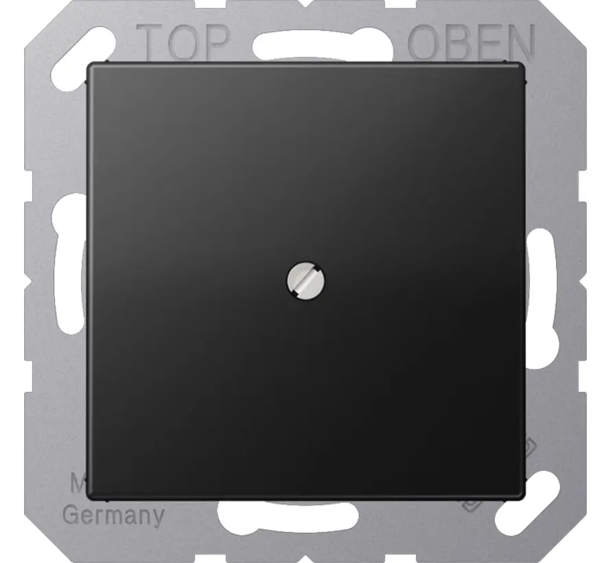 Zentralplatte Leitungsauslass A-range graphitschwarz matt (A 590 BFA SWM)