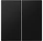 Dimmerbedienaufsatz Tastdimmer 2-fach LS990 graphitschwarz matt (LS 1702 SWM)