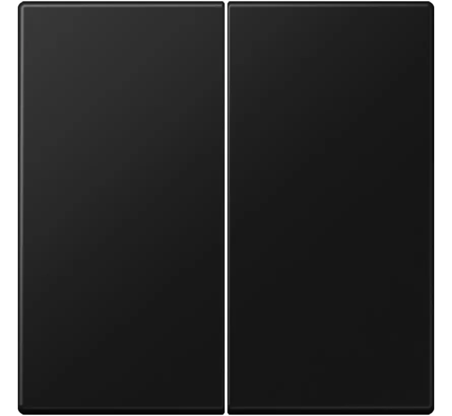 Dimmerbedienaufsatz Tastdimmer 2-fach LS990 graphitschwarz matt (LS 1702 SWM)