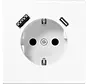 Schuko-Steckdose mit USB Typ A und Typ C LS990 alpinweiß (LS 1520-15 CA WW)