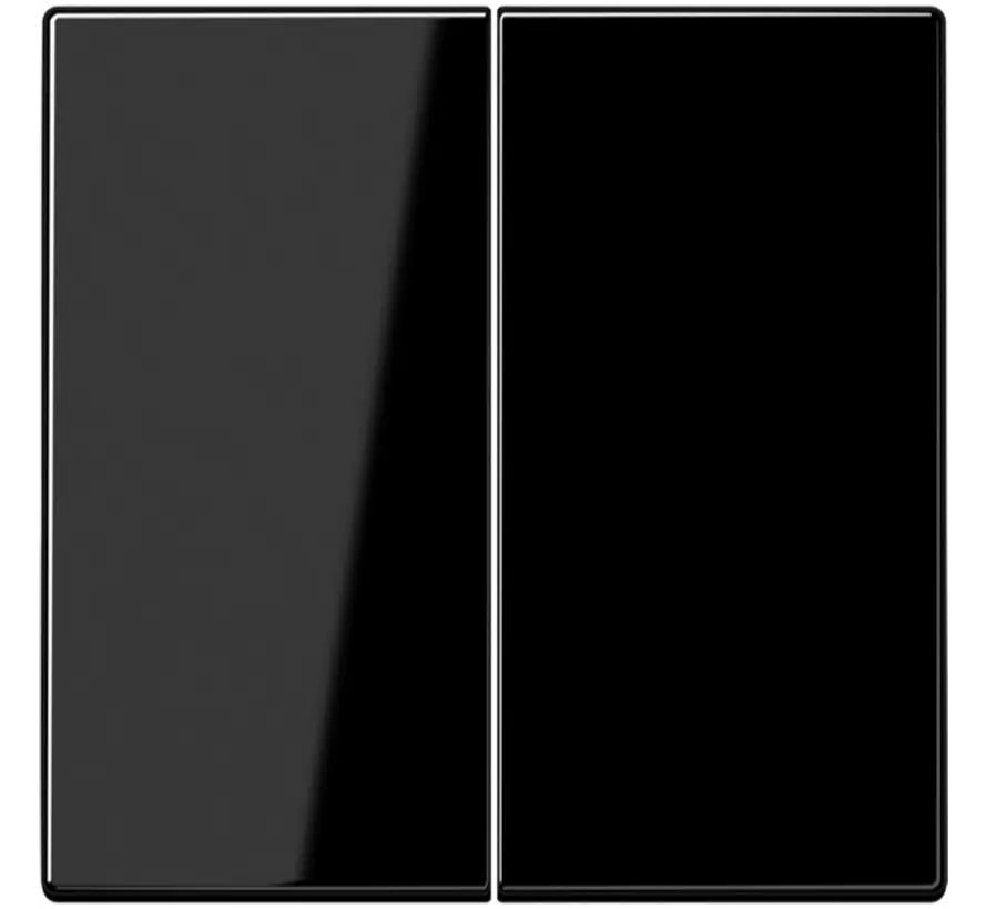 Dimmerbedienaufsatz Tastdimmer 2-fach LS990 schwarz glänzend (LS 1702 SW)