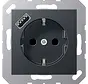 Schuko-Steckdose mit USB Typ A A-range anthrazit matt (A 1520-18 A ANM)