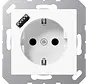 Schuko-Steckdose mit USB Typ A A-range alpinweiß (A 1520-18 A WW)