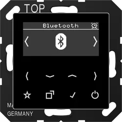 JUNG Smart Radio DAB+ Bluetooth ohne Lautsprecher A-range schwarz glänzend (DAB A BT SW)