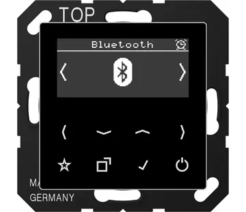 JUNG Smart Radio DAB+ Bluetooth ohne Lautsprecher A-range schwarz glänzend (DAB A BT SW)